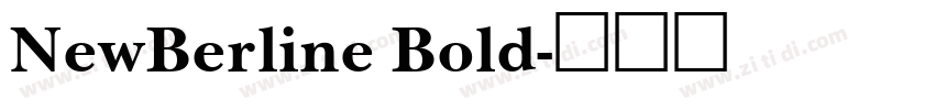 NewBerline Bold字体转换